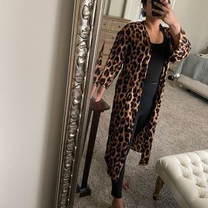 Cheetah print kimono